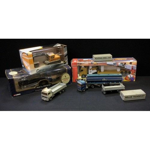 111 - Diecast Vehicles - Joal Compact Volvo FH16 Globetrotter XL, Lowbed Trailer, Cararama Volvo EC280 Exc... 