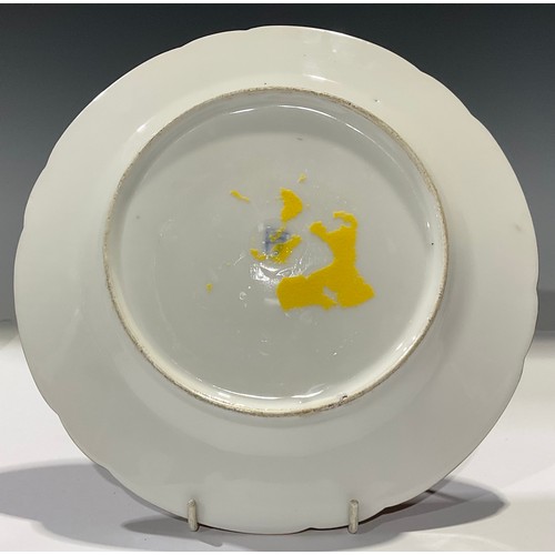 181 - A Vienna shaped circular cabinet plate, painted by Wagner, signed, decorated with the portrait of a ... 