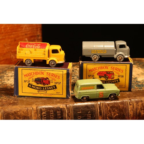 32 - Matchbox '1-75' series diecast models, comprising 37a Karrier Bantam lorry, yellow cab and body with... 