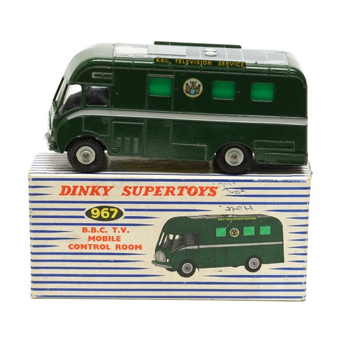 49 - Dinky Supertoys 967 BBC TV mobile control room, dark green body with decals including 'B.B.C. TELEVI... 