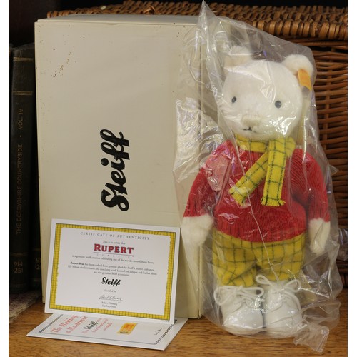 95 - Steiff (Germany) EAN 662782 Rupert Bear, trademark 'Steiff' button to ear with red and yellow tag, 2... 