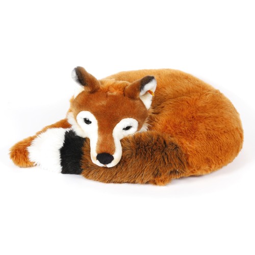 96 - Steiff (Germany) EAN 070112 Xorry Fox, trademark 'Steiff' button to ear with yellow and red tag, cir... 