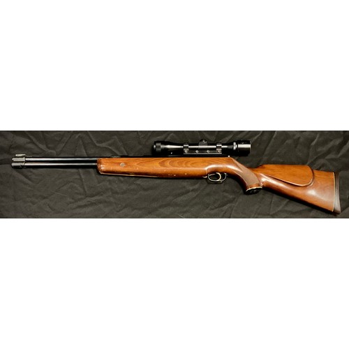 109 - A Weihrauch  1.77 calibre under leaver action air rifle, HW 77 K, made in West Germany, serial no 10... 