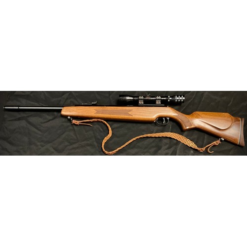 118 - A Diana model 52 .22 calibre side lever action air rifle, serial no 02106917, textured stock, 111cm ... 