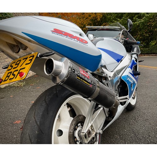 200 - A Suzuki GSXR 750 SRAD motorcycle, first registered 1/8/1998, showing 32,372 mileage, registration n... 