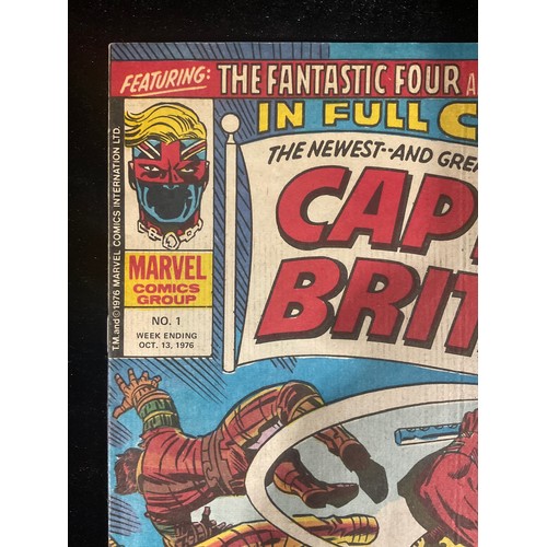 238 - Marvel Comics, Key Bronze Age Marvel Comics - Captain Britain #1-2 (1976) 1st appearance and origin ... 