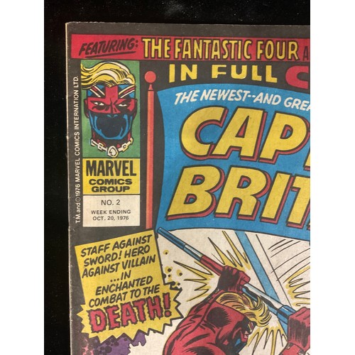 238 - Marvel Comics, Key Bronze Age Marvel Comics - Captain Britain #1-2 (1976) 1st appearance and origin ... 