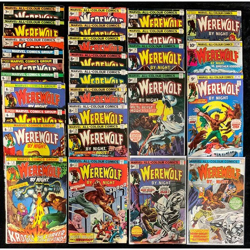 239 - Werewolf by Night, Key Bronze Age Marvel Comics, #8-14, #20-39, 41 (1973-76) includes 1st, 2nd and 3... 