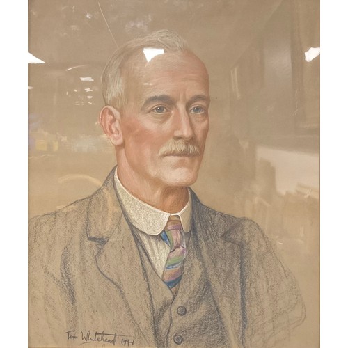38 - Tom Whitehead (1886-1978)
Portrait of a Gentleman  
signed and dated 1941, pastel on paper, 55.5cm x... 