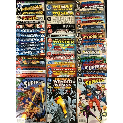 51 - Comics - A collection of Modern age DC Comics; Wonder Woman, Supergirl, Superboy. Qty.