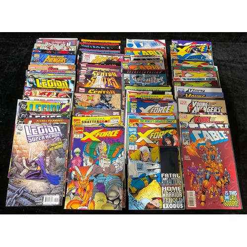 54 - Comics - A collection of Marvel comics including X-Force, What if?, House of M, New Avengers, Sentry... 
