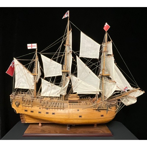 96 - A wooden model, Captain Cook's ship, Endeavour