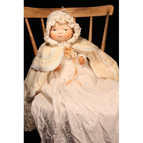 144 - A 1920's Borgfeldt painted composition head 'Bye-Lo Baby' doll, designed by Grace Storey Putnam, the... 