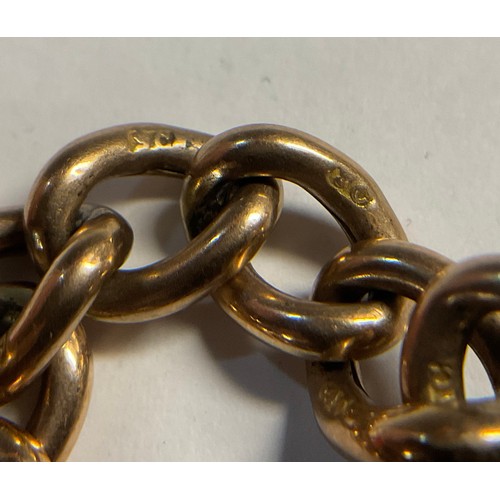 620 - A sovereign, 1900, mounted on a 9ct gold curb link bracelet