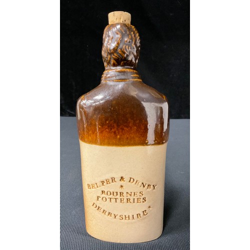 661 - A Bourne Denby William IV reform cordial flask