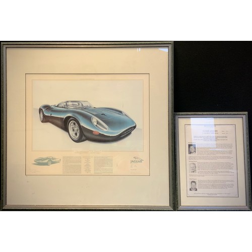 25 - John Francis, By and after, Jaguar XJ13, signed in pencil by Stirling Moss, and Norman Dewis, limite... 