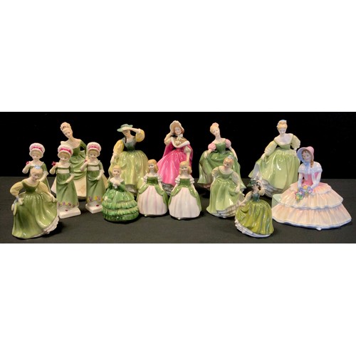 128 - Royal Doulton Figures- Daydreams, Hn 1731, Sunday Morning Hn2184, Buttercup Hn 2309 Soiree HN2312, R... 