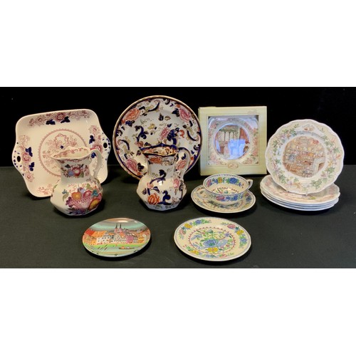 221 - Ceramics - Mason ware including 'Fruit basket', 'Mandalay',' Regency'; Royal Bramley Hedge plates; e... 