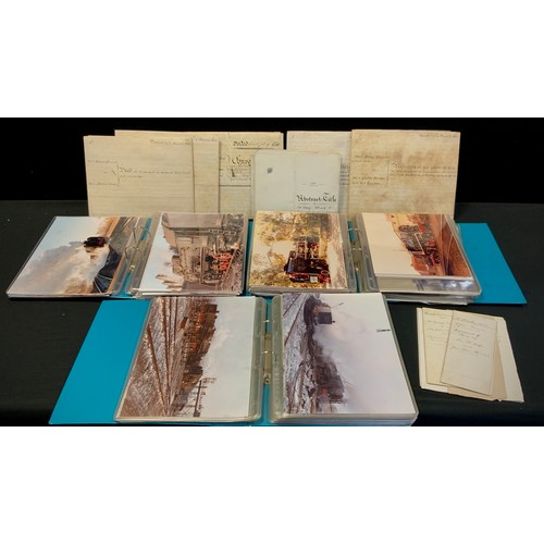 264 - Ephemera & photographs-  three albums containing colour photographs of assorted steam and other trai... 