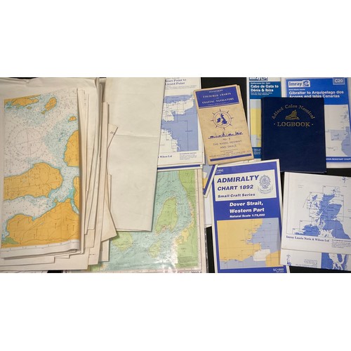 243A - Marine & Topographical interest - Naval and Admiralty charts, Ordinance survey sheets and maps of va... 