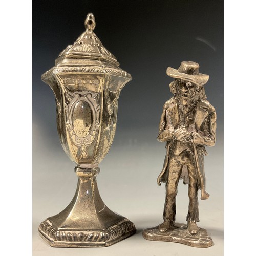 410 - A sterling silver miniature figure `Street Characters` by Phillips of England, Scrooge, London 1976,... 