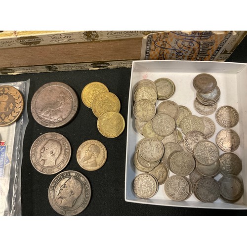 421 - Coins & Tokens  - inc George III and later pennies 1775, Rolling Mills at Walthamstow British Copper... 