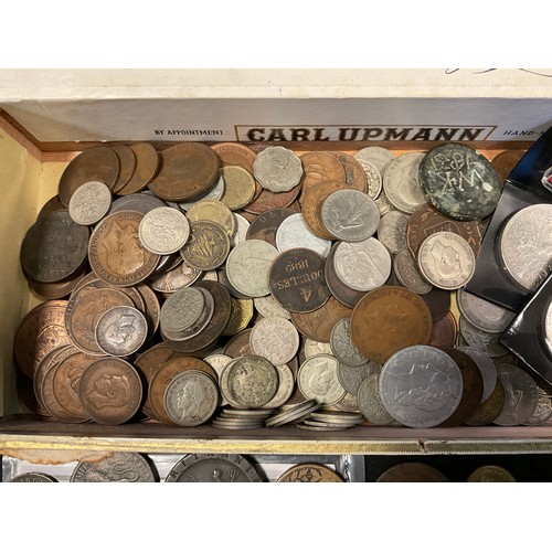 421 - Coins & Tokens  - inc George III and later pennies 1775, Rolling Mills at Walthamstow British Copper... 