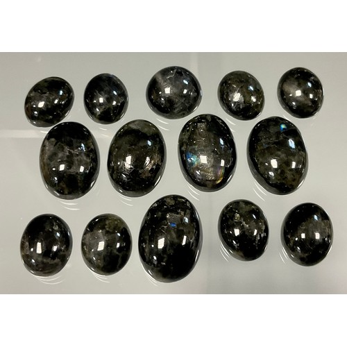 450 - Loose Gemstones - oval mixed cut Labradorites, total approx stone weight 52.95ct 9