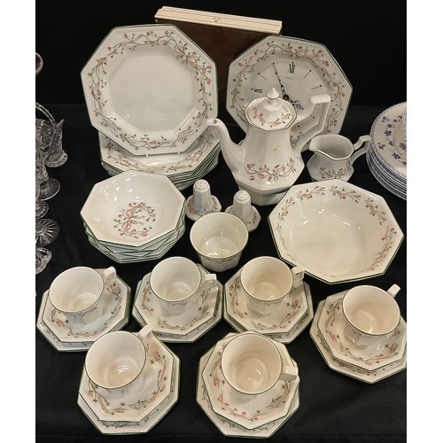 215 - A Johnson and Bros 'Eternal Beau' table service for six including; a teapot, milk jug, sugar bowl, s... 