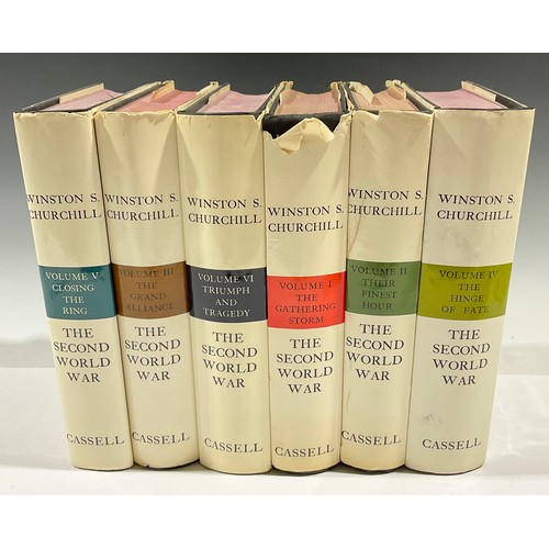 22 - Churchill (Winston S) The Second World War, in six volumes, each with dust jacket, Cassell & Company... 
