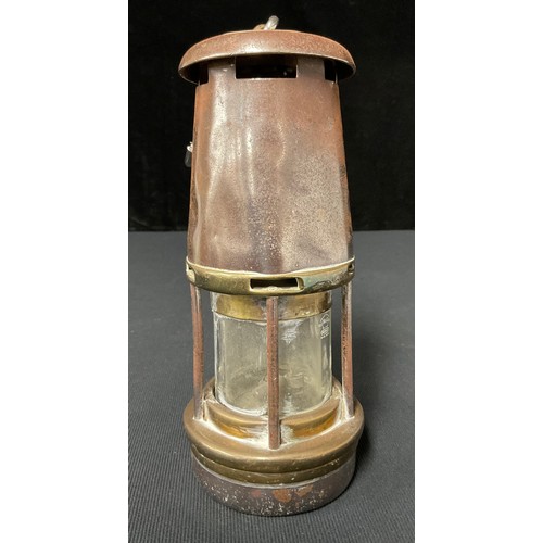23 - A miner's safety lamp, no.3534, 22cm high