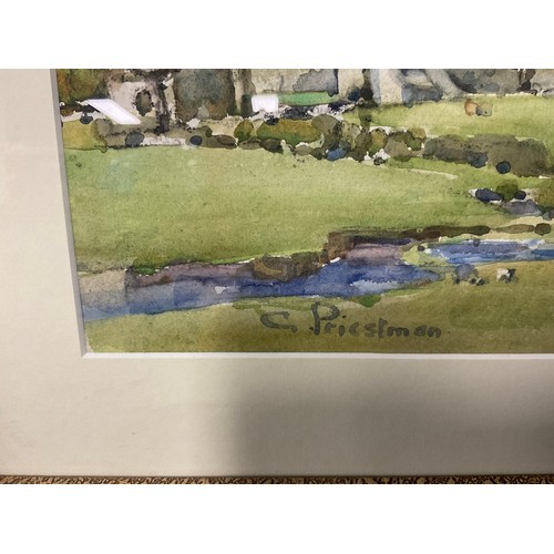 122 - Gertrude Priestman (mid-20th century)
Ingleboro' in Springtime
signed, watercolour, 36cm x 55cm