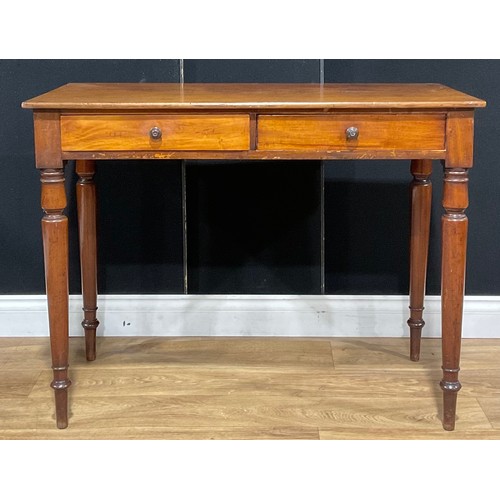 119 - A Victorian mahogany side table, by W & C Wilkinson, Ludgate Hill [London], stamped and numbered 583... 