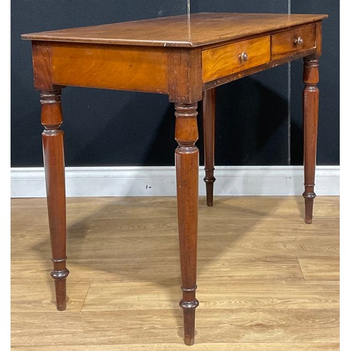 119 - A Victorian mahogany side table, by W & C Wilkinson, Ludgate Hill [London], stamped and numbered 583... 