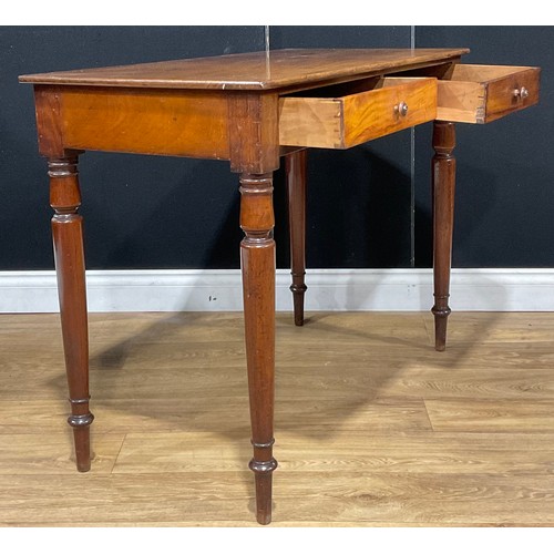 119 - A Victorian mahogany side table, by W & C Wilkinson, Ludgate Hill [London], stamped and numbered 583... 