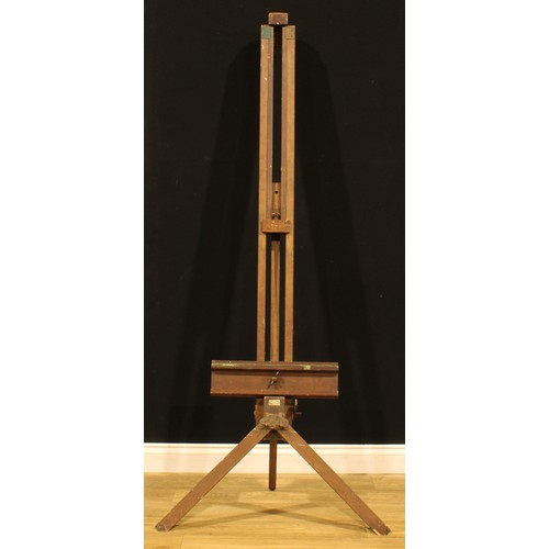 414 - An early 20th century artist’s easel, the Radial Easel, by Winsor & Newton, 184cm high