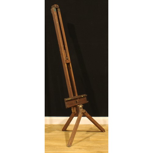 414 - An early 20th century artist’s easel, the Radial Easel, by Winsor & Newton, 184cm high