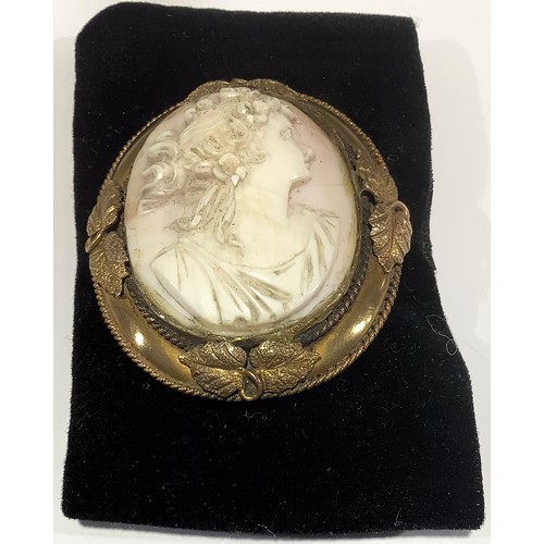 723 - A Victorian style cameo type brooch