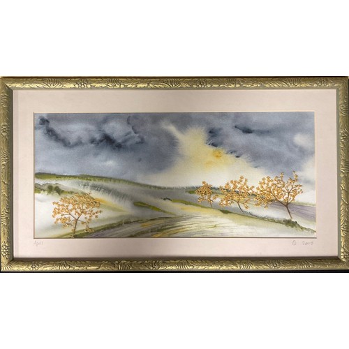 734 - Pictures and Prints - Andrew Findlay, Wooded River Scene, signed, watercolour; Alcuda Marsh signed m... 