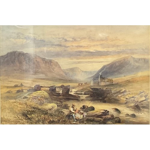 736 - J. Lindsay (19th century)
Near Capel Curig
signed, watercolour, 25cm x 37cm