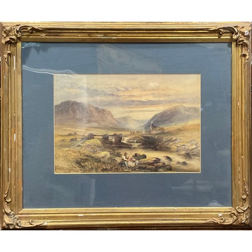 736 - J. Lindsay (19th century)
Near Capel Curig
signed, watercolour, 25cm x 37cm