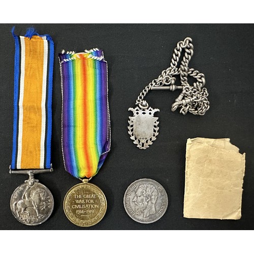 2008 - WW1 British War Medal 1914-18 to 132027 Sapper J Newton, Royal Engineers along with WW1 Victory Meda... 