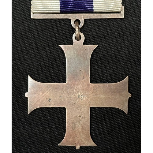 2012 - WW2 British Military Cross GRVI complete with original ribbon and in original case of issue. Reverse... 