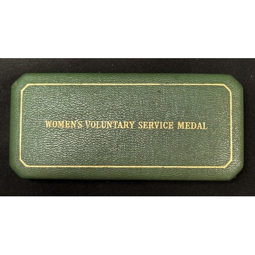 2014 - WW2 British Italy Star, Pacific Star, Cased Womens Voluntary Service Medal, Service Medal of the Ord... 