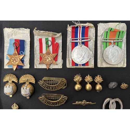 2015 - WW2 British Royal Inniskilling Fusiliers Medal group comprising of 1939-45 Star, Italy Star, War Med... 