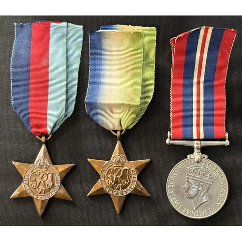 2020 - WW2 British Royal Navy Medal Group to Able Seaman AJ Richards, HMS Windsor, comprising of 1939-45 St... 