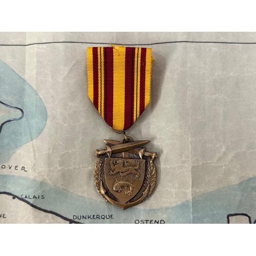 2028 - WW2 British Dunkirk Veterans Medal complete with ribbon awarded to 3127512 Sapper David Stevenson, R... 