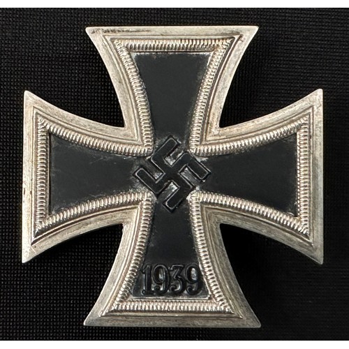 2032 - WW2 Third Reich Eisernes Kreuz 1. Klasse. Iron Cross 1st Class 1939. No makers mark. Three part cons... 