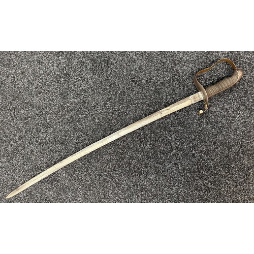 2051 - Austro-Hungarian M1861 officers sword with single edged fullered blade 755mm in length. Retailer mar... 