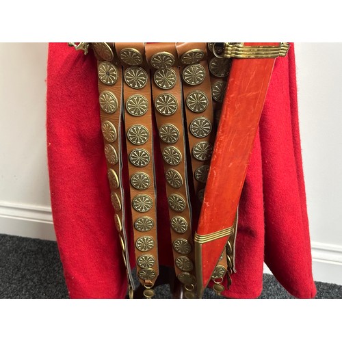 2062 - Set of Replica Roman Legionary Armour comprising of Imperial Gallic style helmet, Corbridge pattern ... 